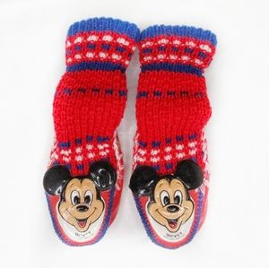 Vintage Mickey Moccasins Slipper Shoes